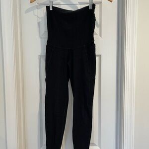 Beyond the Bump Spacedye Black Maternity Leggings with Pockets